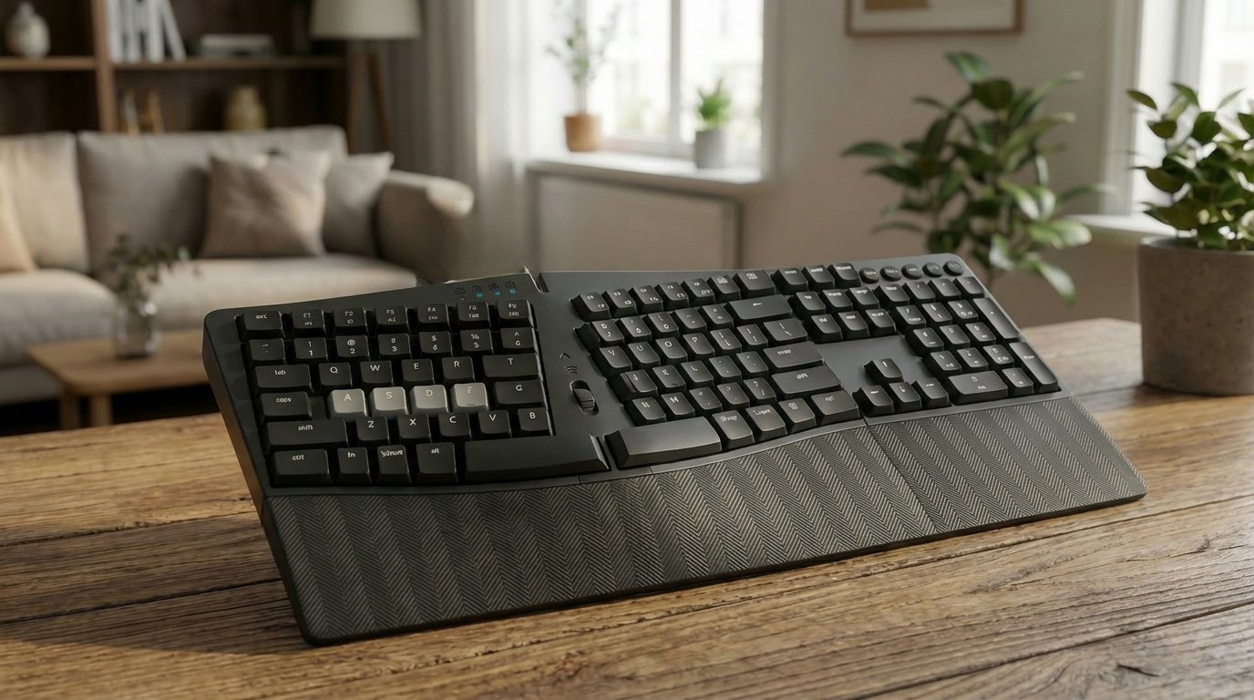 Perixx PERIBOARD-535BR Ergonomic Mechanical Keyboard