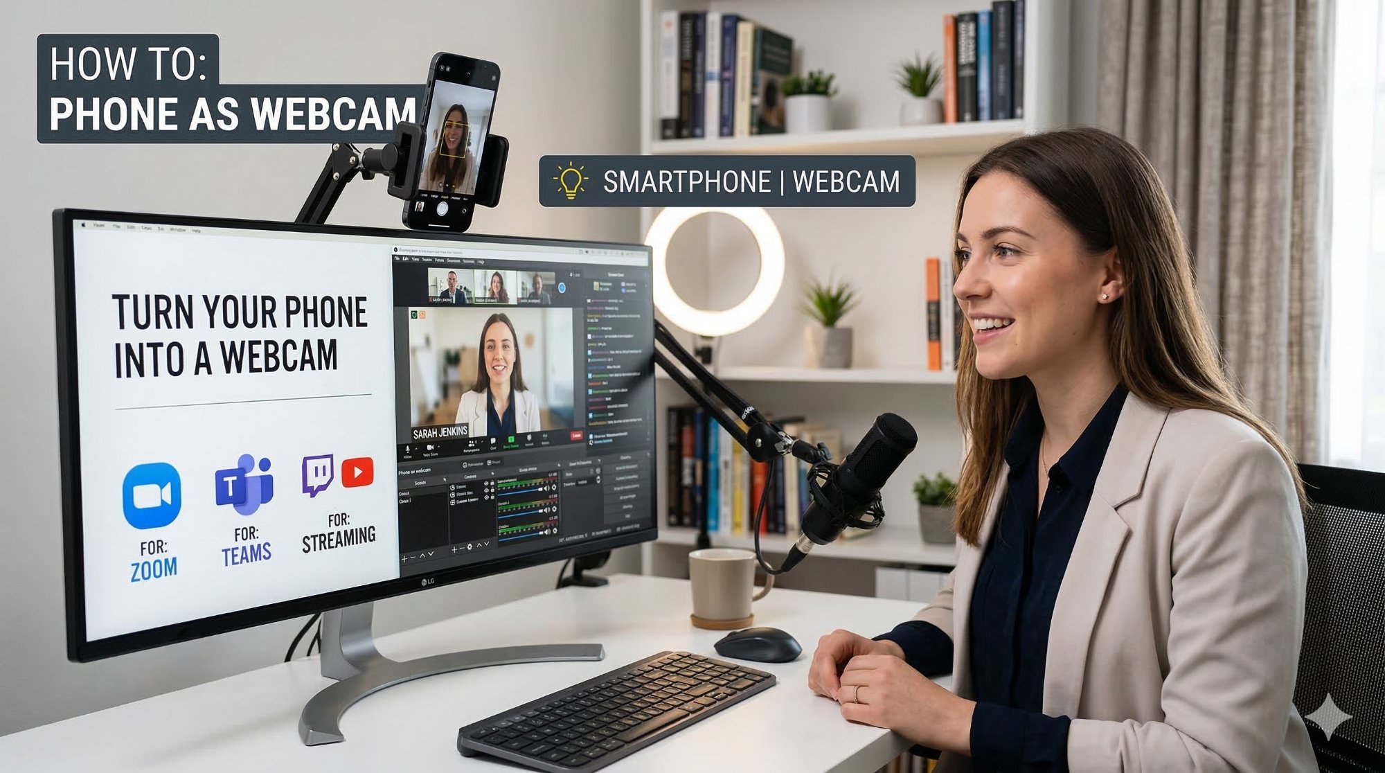Turn Your Phone into a Webcam